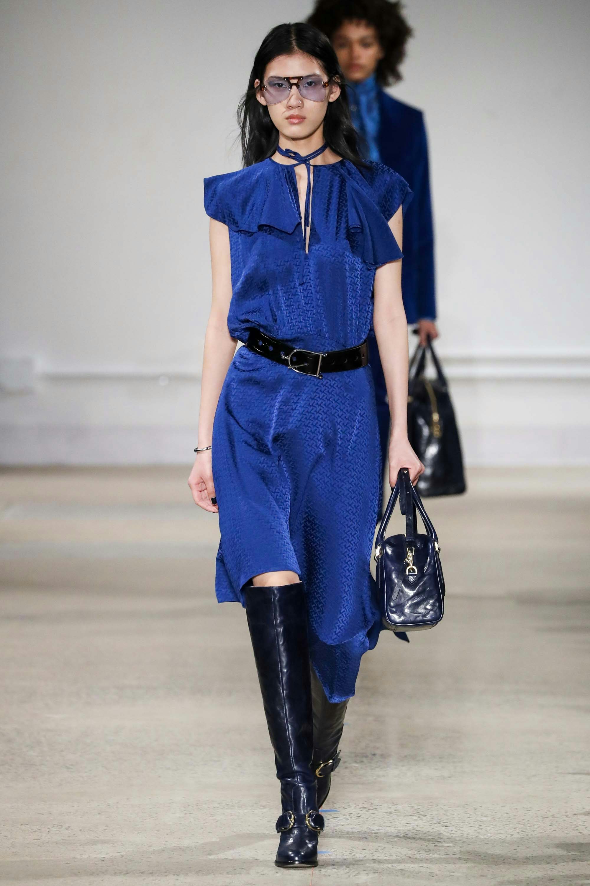 Abito Seta Racky - Abito blu navy da donna in seta.